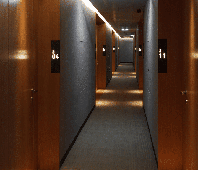 corredor quartos neya porto hotel